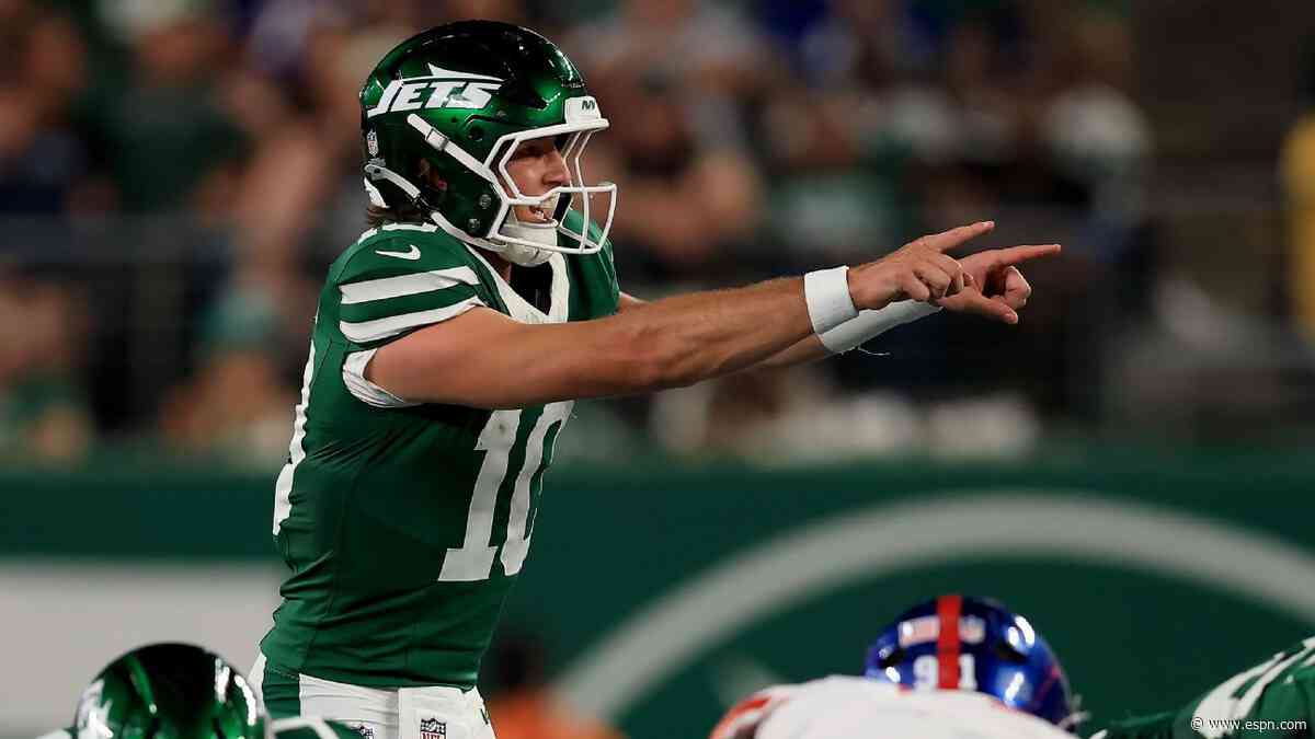 Jets tab rookie Klubnik instead of veteran as QB2