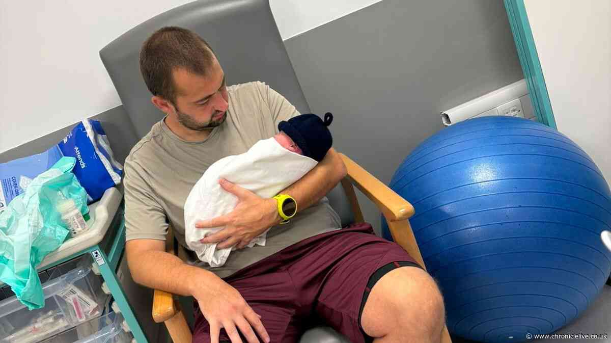 Newcastle dad delivers his own daughter in second surprise home birth in four years