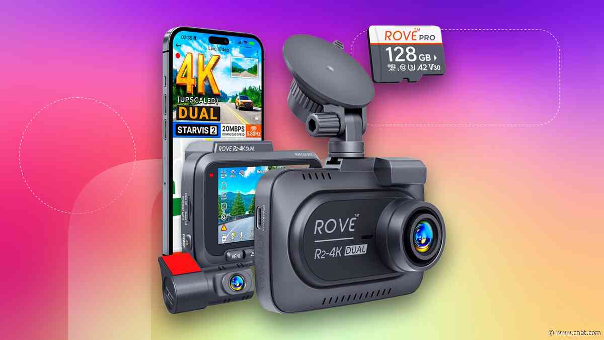 This 4K Dual Dash Cam Is $50 Off and Comes With a Free 128GB Memory Card