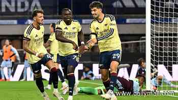 Aston Villa vs Arsenal - Premier League LIVE: Bukayo Saka's goal proves the difference as champions secure victory at Villa Park - ahead of Sunday's showdown with rivals Chelsea