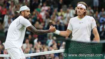 Stefanos Tsitisipas reveals he had heard about Nick Kyrgios' 'behaviour' away from court before tennis firebrand was handed cocaine ban: 'I'm only surprised it came so late'
