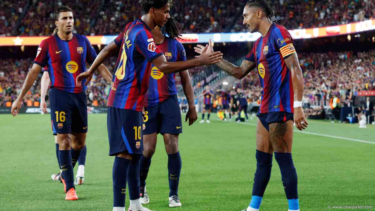 Barcelona in doelpuntrijk duel te sterk voor Rayo Vallecano, Arsenal moeizaam langs Aston Villa