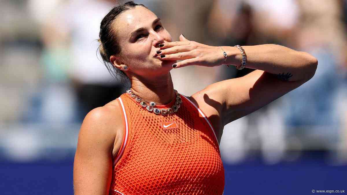 Sabalenka rolls at US Open after uneven stretch