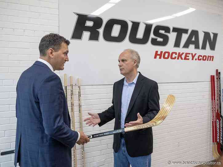 Federal minister visits Brantford hockey stick plant as part of tour to talk tariffs