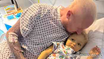 Dad gives part of his liver and bowel to save six-year-old son in rare transplant