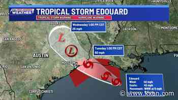 Tropical Storm Edouard forms and expected to strengthen