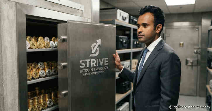Strive Buys $143M Bitcoin, Secures Spot as Fifth-Largest Corporate Treasury