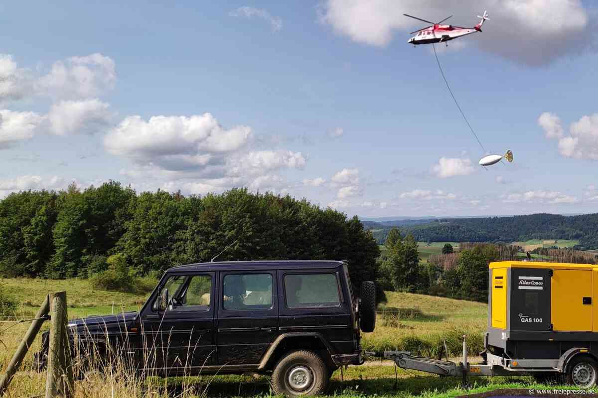 Rohstoffsuche per Helikopter im Vogtland: Mit dieser Technik schauen Forscher unter die Erde