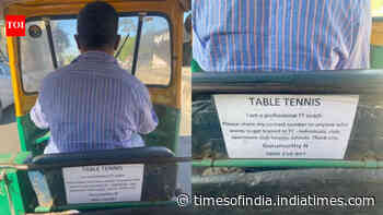 Auto Driver Table Tennis Coach: Bengaluru man turns cab into coaching ad; keeps dream alive