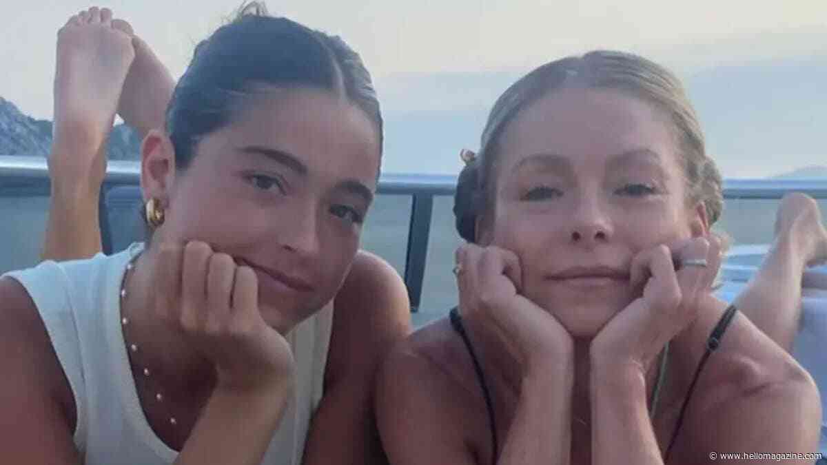 Kelly Ripa's daughter sizzles in Baywatch-inspired swimsuit amid loved-up beach day