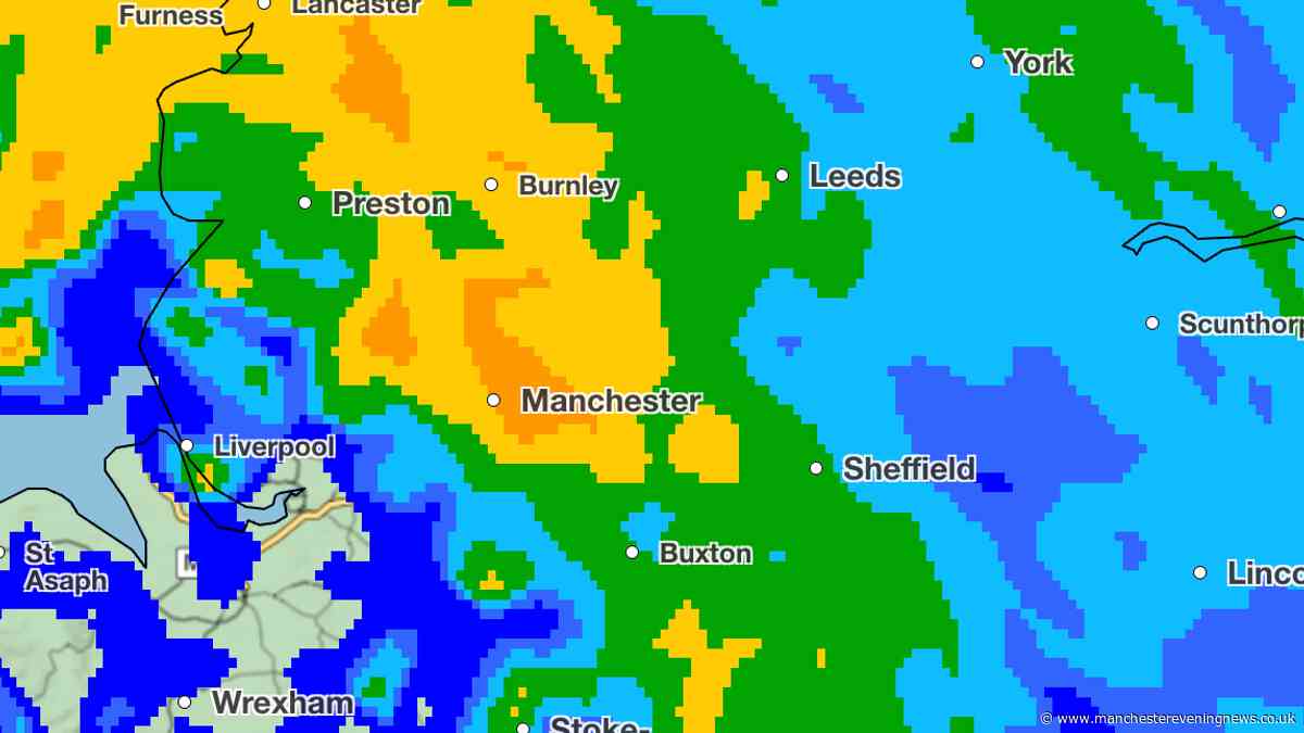 Met Office says 10 Greater Manchester areas to be soaked with heavy rain on 'back to school' day