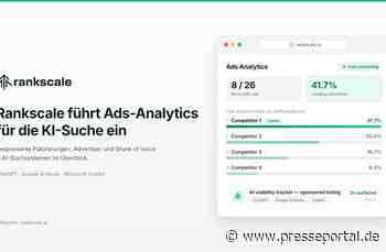Rankscale führt Ads-Analytics für die KI-Suche ein