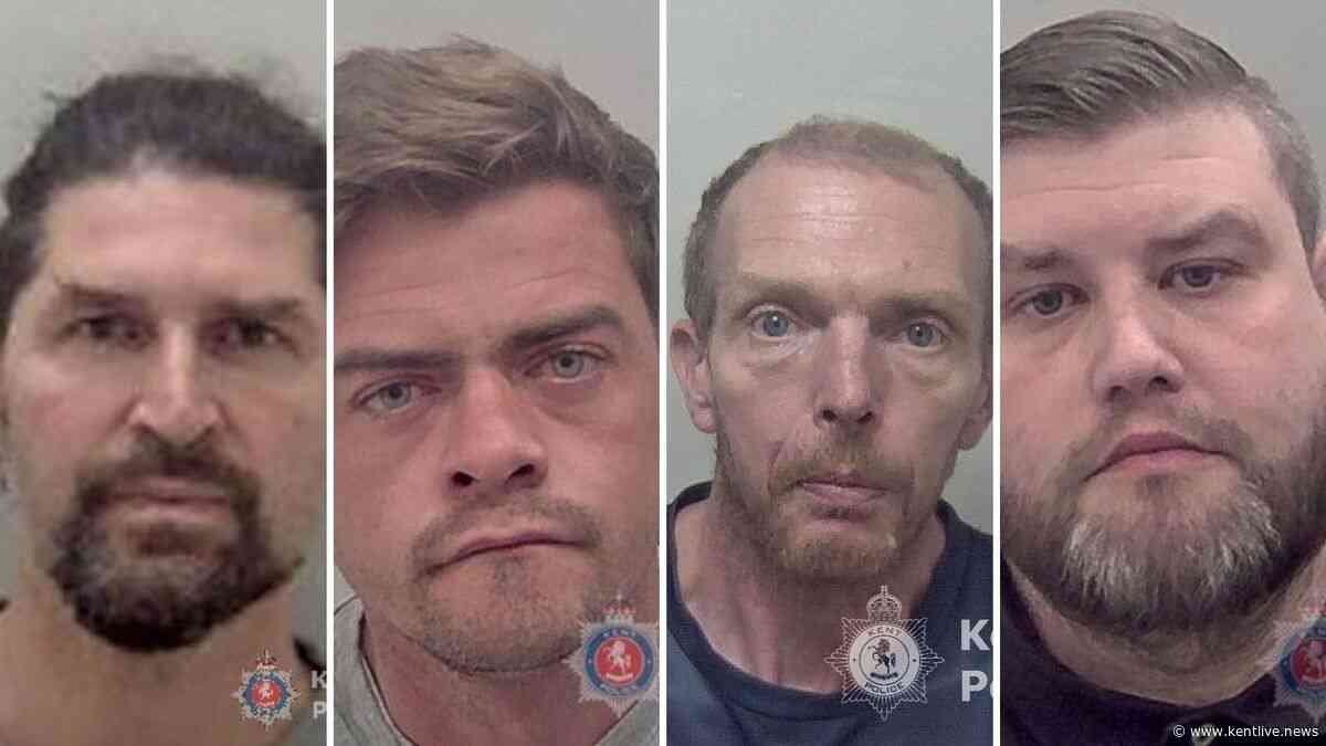 Names and faces of Kent criminals jailed in August including rapists and child sex offenders