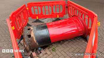 Fallen Postbox delivers misery for shoppers