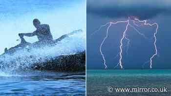 Father-of-four dies after being struck by lightning while riding jet ski