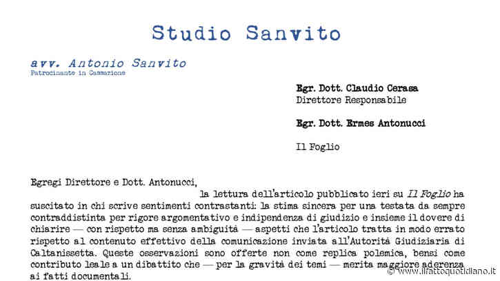 Giuseppe Graviano, ecco la lettera inviata dall’avvocato del boss al Foglio