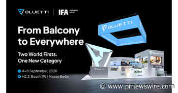 BLUETTI Expands Smarter Energy Solutions from Balcony to Everywhere at IFA 2026