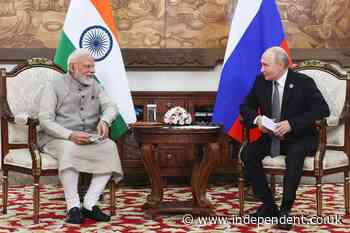 Modi tells visibly tense Putin to end Ukraine war ‘for humanity’s sake’