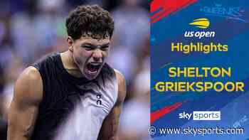 Shelton overcomes shaky start to beat Griekspoor in US Open opener