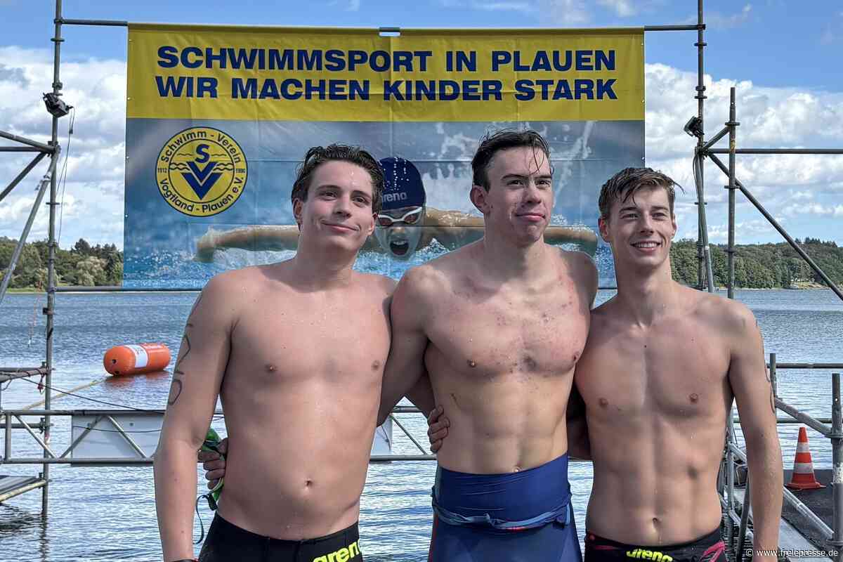 Zehn Jahre Freiwasser-Schwimmen an der Pöhl: Fünf Sekunden entscheiden nach 5000 Metern
