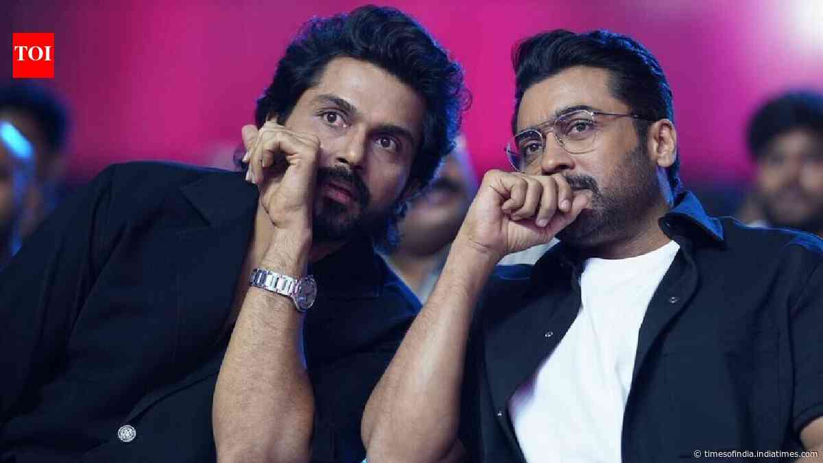 Suriya clarifies Mumbai living rumours at Karthi’s ‘Sardar 2’ audio launch