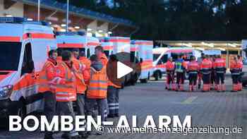 Evakuierung nach Bombenfund: Video zeigt Transport von Patienten