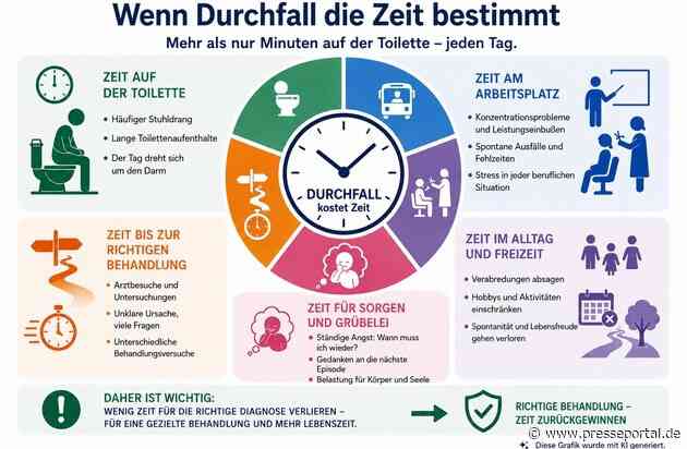 Mehr selbstbestimmte Zeit bei Durchfall: Jede Minute zählt! / Beschwerdemuster früh erkennen - gezielter behandeln - Zeit zurückgewinnen