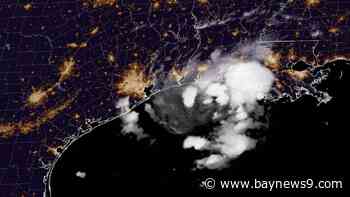 Tropical Storm Edouard approaching the Texas and Louisiana coasts
