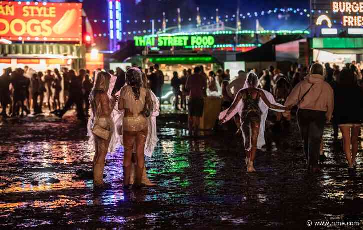 See the “aftermath” of tents left behind at Reading 2026 from aerial drone footage after heavy rain