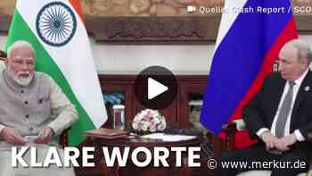 Modi zu Putin beim SCO-Gipfel: „Jeder Tag Krieg wirft die Menschheit zurück.“