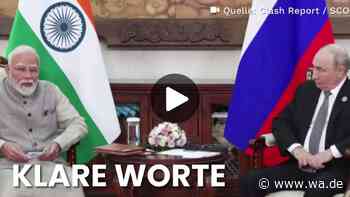 Modi zu Putin beim SCO-Gipfel: „Jeder Tag Krieg wirft die Menschheit zurück.“