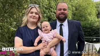 Couple's charity walk in honour of lost twin