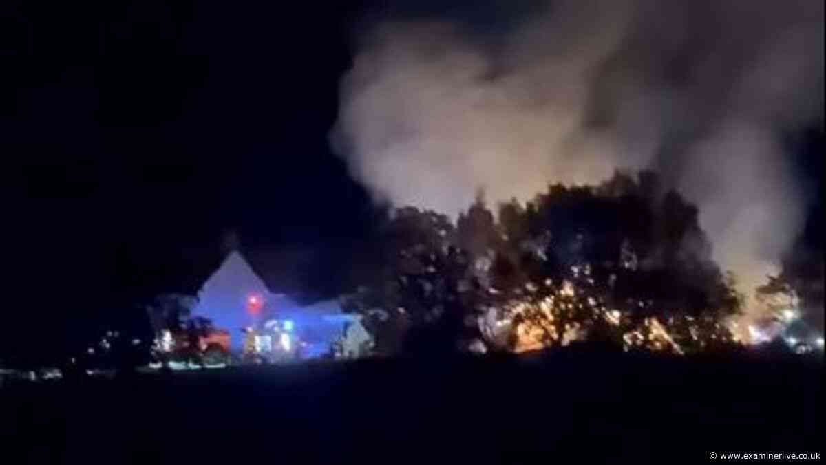 Malton farm fire after lightning reportedly sparked huge blaze