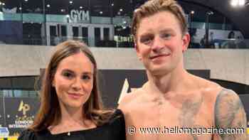 Pregnant Holly Ramsay exposes bare baby bump as she teases US move with husband Adam Peaty