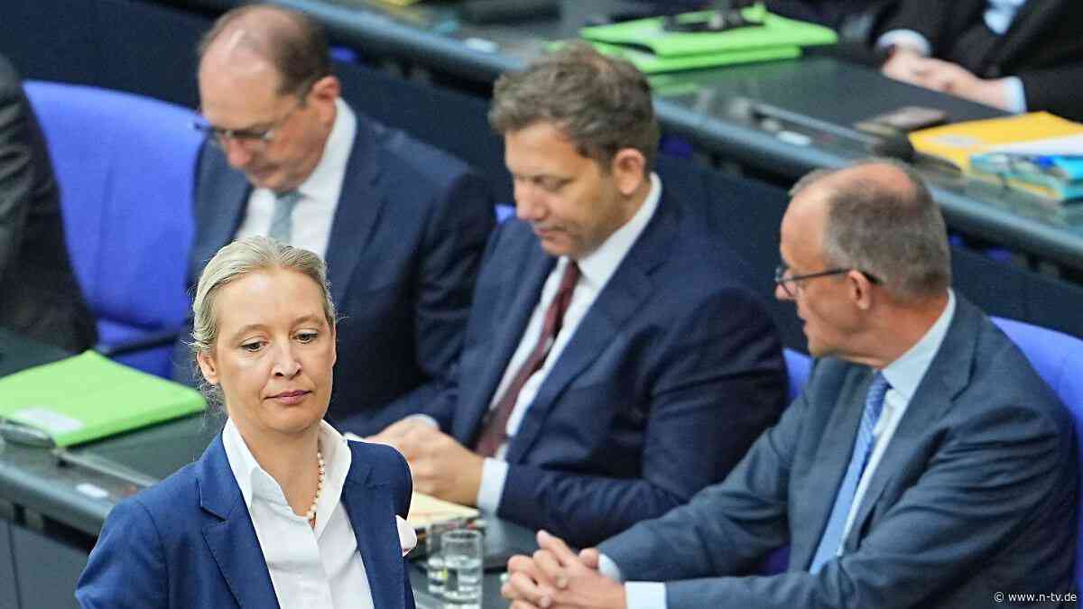 RTL/ntv-Trendbarometer: Die AfD bleibt vorn - aber eine klare Mehrheit ist für die "Brandmauer"