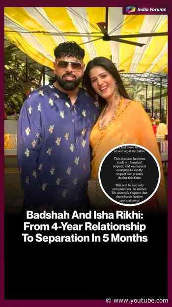 Badshah And Isha Rikhi:From 4-Year RelationshipTo Separation In 5 Months