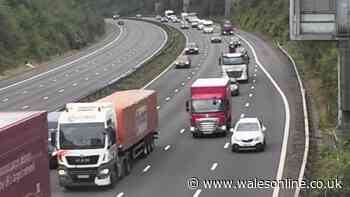Woman arrested after Neath M4 crash
