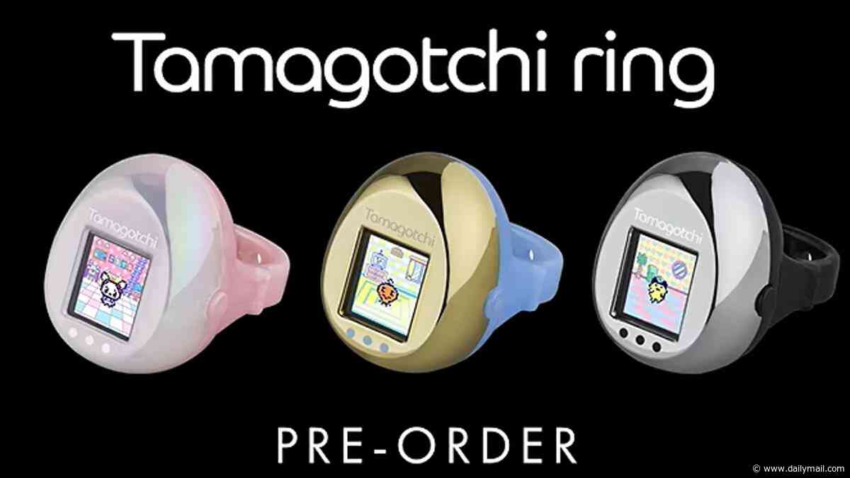 Tamagotchi is back! Bandai shrinks its classic digital pet into a wearable ring - 30 years after the original device hit shelves