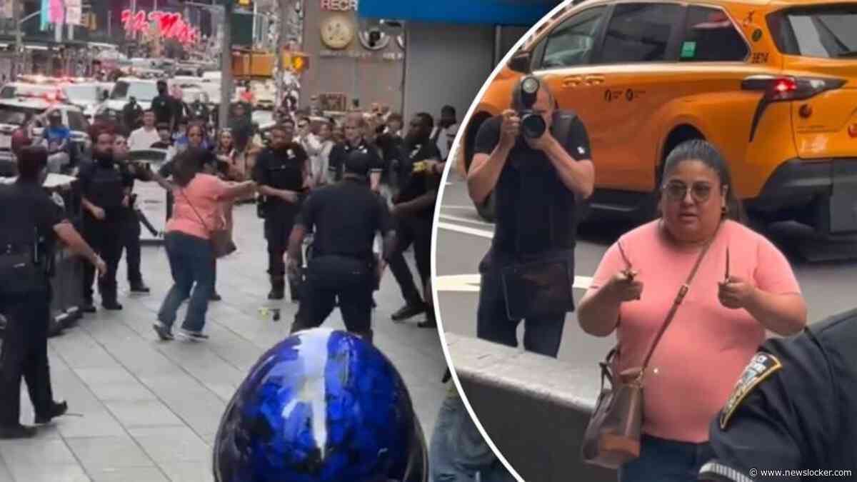 Heftige beelden na steekincident Time Square: dader omgekomen
