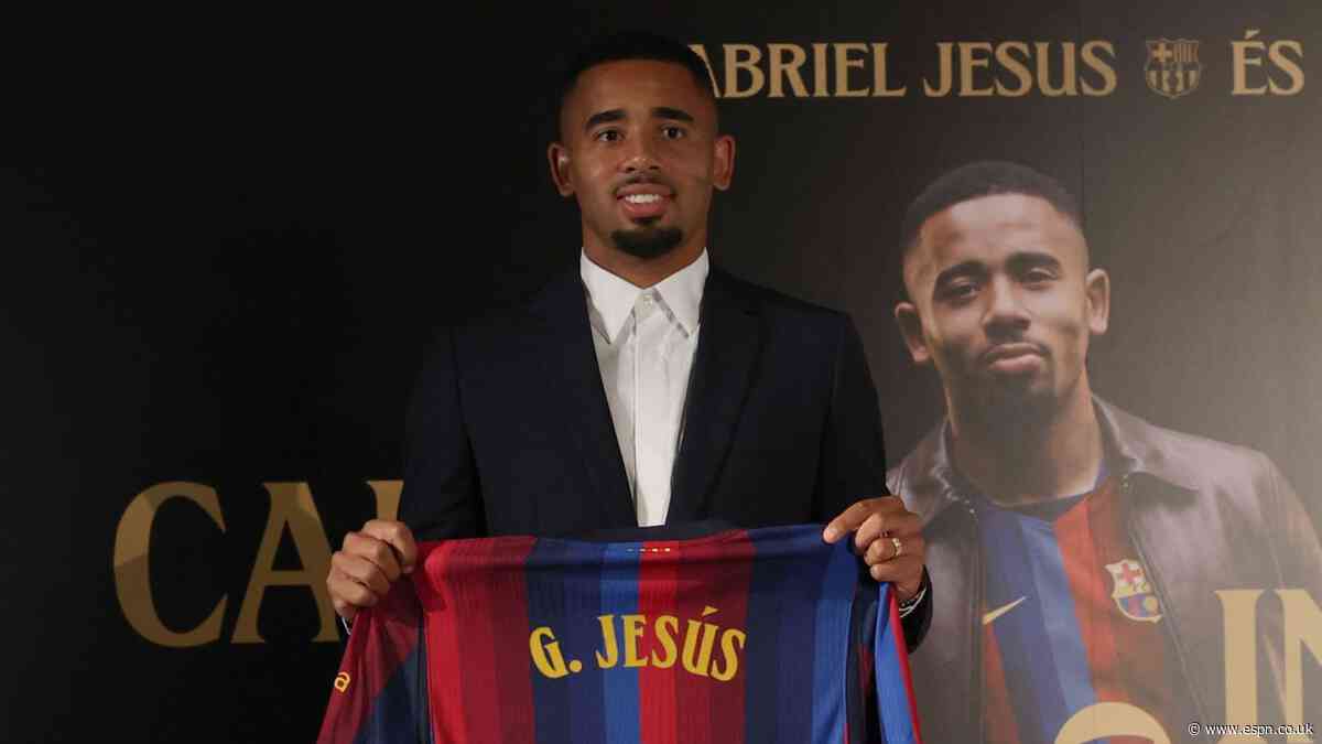 Gabriel Jesus completes Barça move from Arsenal