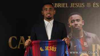 Gabriel Jesus completes Barça move from Arsenal