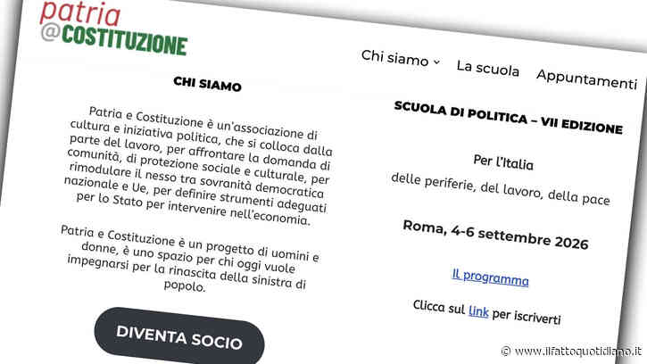 Al via la VII edizione della scuola di politica di Patria e Costituzione: periferie, lavoro e pace i temi di dibattito