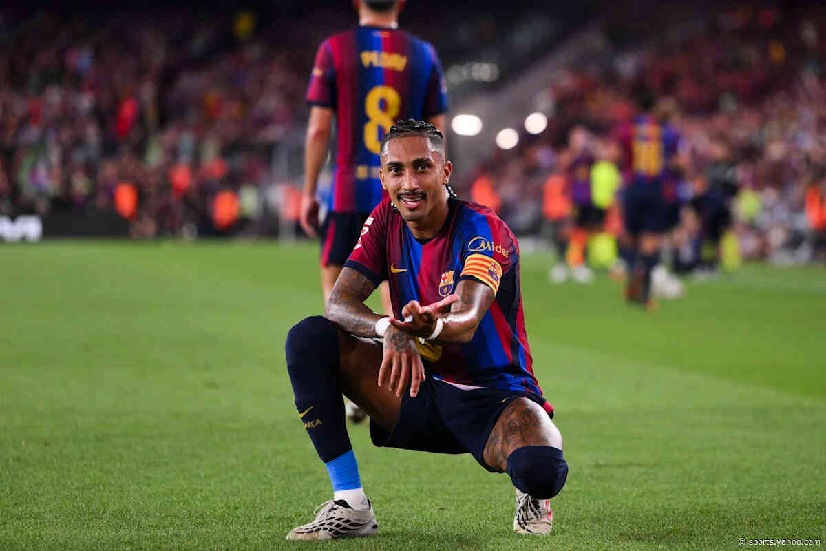 Raphinha chasing Barcelona record after explosive start to 2026/27 season
