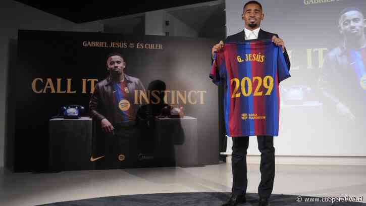FC Barcelona hizo oficial el fichaje del brasileño Gabriel Jesus