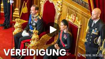 König Haakon: Vereidigung ohne Mette-Marit – Video zeigt bewegende Bilder