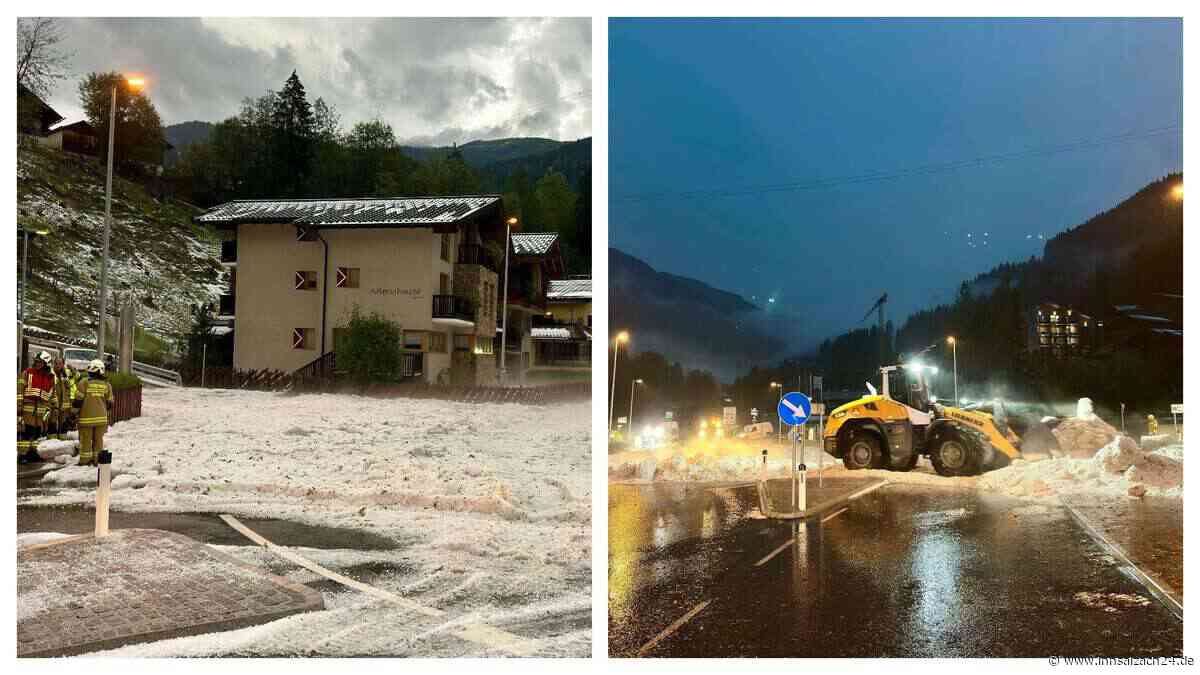 Hagel-Walze trifft Österreich – plötzlich sieht Urlaubsort aus wie tiefster Winter