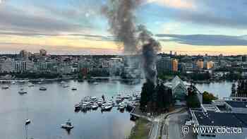 Arson suspected in fire at Vancouver's Plaza of Nations