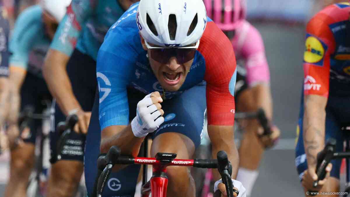 Bastien Tronchon klopt Wout van Aert en zegeviert in chaotische finale in tiende etappe Vuelta
