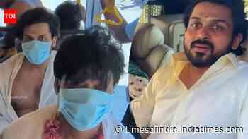 'Sardar 2' stars Karthi, SJ Suryah and Ashika visit Tiruchendur temple