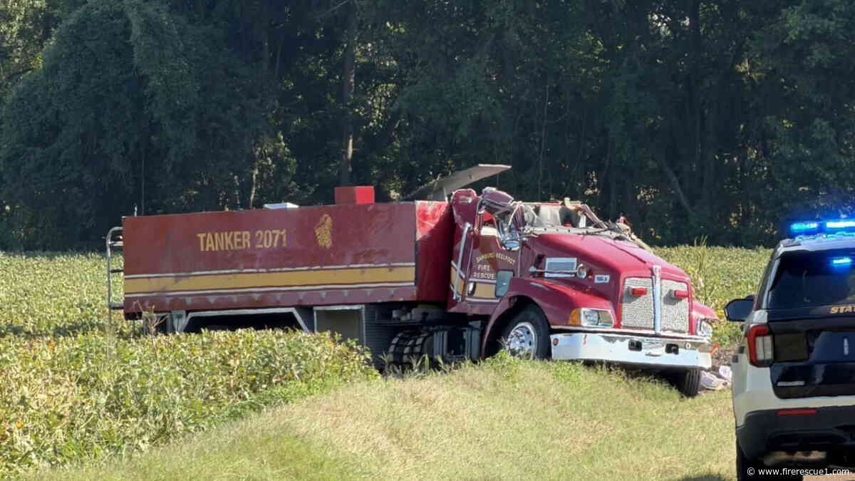 Tenn. firefighters injured in tanker rollover during response